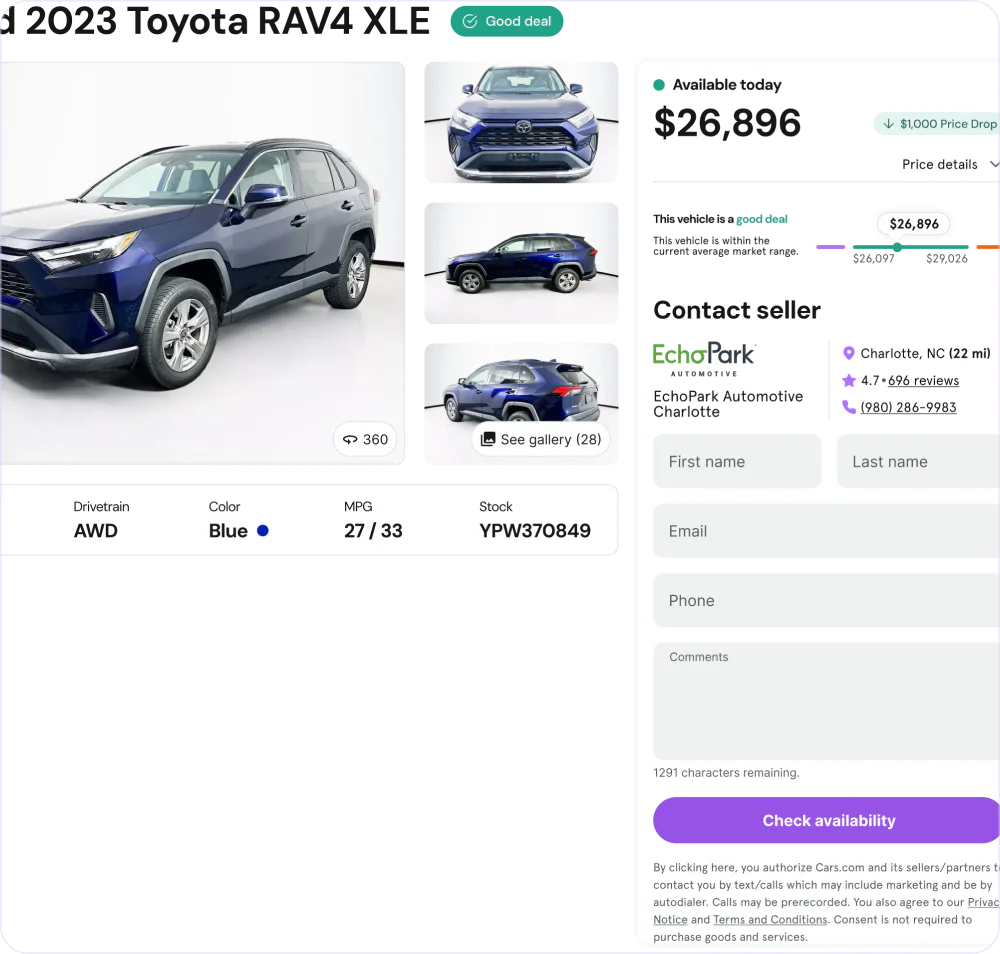 Governed default vehicle page with configurable system slots